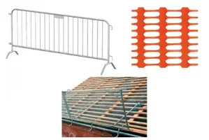 Zaštitne ograde + signalizacijska ograda - zaštitna ograda + rešetka