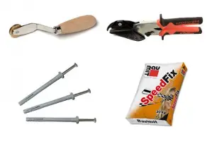 Obrada + pričvršćivanje maltera + letvica za malterisanje + profili