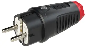 Šuko utikač TAURUS 2 gumeni 250V IP54 30kom/pak, Z0511-SR