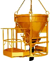 Silos za beton 1016H.13 PAM, 1250l cilindrično-konični oblik s podestom, Z1016H1250PAM