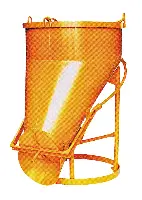 Silos za beton 1021.8, 500l okrugli s polugom, Z1021500