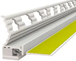 Letvica za žbukanje i zaštitu K1C Membran 12mm, gel ES, 2,4m/štg 30štg/kart 40kart/pal, Z1224K1CLO