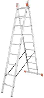 Alu dvostruke merdevine KRAUSE® MONTO® DUBILO® 2x9 gazišta 4,35m, RV=5,25m, 9,7kg, Z129475