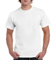 T-Shirt kratki rukav Gildan Heavy Cotton, bijela, 170 g/m², vel. L, Z18009WL