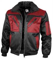 Pilotska jakna QUALITEX crno/crvena, 265 g/m², vel. XXL, Z23619XXL