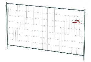 Mobilna ograda F2 2000x3473 M400 sa spojnicama za povezivanje elemenata, Z2711020353