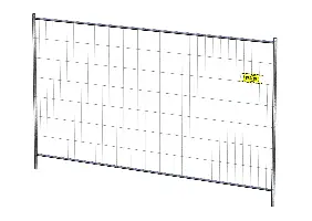Mobilna ograda 2000x3473mm (M300) sa spojnicom, Z2711020354