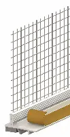 Letvica za žbukanje i zaštitu 10mm, s mrežicom,DL, 1,4m/štg 60štg/kart 21kart/pal, Z3798140LO