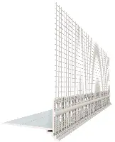 Sockelprofil PVC mit WDVS-Gewebe Typ PRAKTIKA 50x1mm 2,5lfm/Sta VPE25 = 62,5lfm 40Kart/Pal, Z4039050