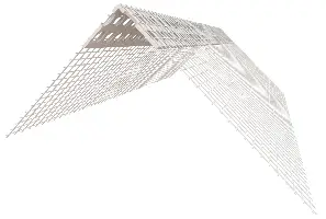 PVC ugaonik sa mrežicom 100x150mm 1 štanga = 2,5m/Sta, 100Sta/karton, 20karttona/paleta, Z4041