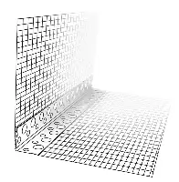 PVC ugaonik sa mrežicom 10x15cm 2,50m/kom VPE50, Z4041X