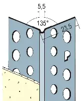 Alu ugaonik 3 m kut 135 ° po štangi 1 bunt = 150 m, Z40433