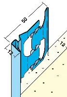 Završni unutarnji profil 1218 12mm 3,0m/štg, 25štg/bunt, 64bunt/pal, Z41218300