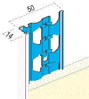 Završni profil 1223 14mm 3,0m/štg, 25štg/bunt, 49bunt/pal, Z41223300