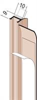 Priključni profil 3712 PVC s brtvom 1,5m/štg, 60štg/kart, 36kart/pal, Z43712150