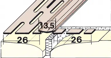 PVC profil za fuge 3750 1 rolna = 75 m 1rolna/kart 120kart/pal, Z43750