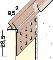 PVC završni profil 3784 3,0 m 30kom/kart 63kart/pal, Z43784300