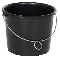 Zidarska kanta crna 12l, ojačana, 600kom/pal, Z4518