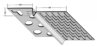 Početni ventilacioni sokl profil 9224 13mm 2,5 m 1 bunt = 20 kom 70bunt/pal, Z49224250