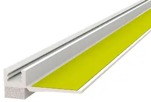 Letvica za malterisanje i zaštitu 6x6mm, brtva 3mm, 2,40m/štg, 30štg/kart, 50kart/pal, Z6430205