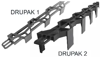 Držač razmaka DRUPAK 2 35mm bez PVC 2m/štg, utaknut, 60m/bunt, 65bunt/pal, ZDPF352002