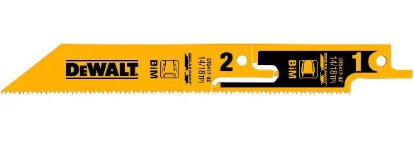 Sabljasti list pile DEWALT® 152x 1,4-1,8mm (metal) 5kom/pak, ZDT2417-QZ