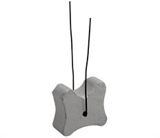 Betonski distancer sa žicom 20/25/30mm Schnittbreite 22mm 500Stk/Sack 50Sack/Pal, ZFBEKD20
