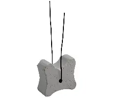 Betonski distancer sa žicom 35/40/50mm Schnittbreite 25mm 250Stk/Sack 40Sack/Pal, ZFBEKD35