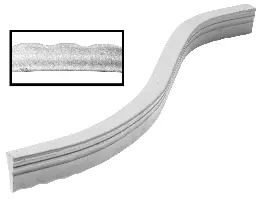 FBSN4008 Faserbeton-Schlange 40mm Betond. mit Noppen 0,80fm/Stk 1000Stk/Pal, ZFBSN4010