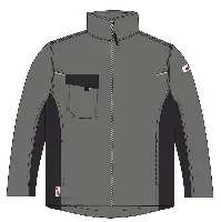 Radna jakna LO-ACTIVE sivo/crna 245 g/m² vel. 50 5kom/pak, ZLO-ACTAS-BJ50