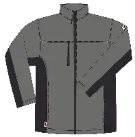 Softshell jakna LO-ACTIVE sivo/crna 300 g/m² vel. 50 5kom/pak, ZLO-ACTAS-SJ50