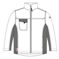 Radna jakna LO-ACTIVE belo/siva 245 g/m² vel. 50 5kom/pak, ZLO-ACTWA-BJ50