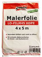 Folija za molere LO-FILM45 HDPE 4x5m 20Stk/Kart 90Kart/Pal, ZLOFILM45