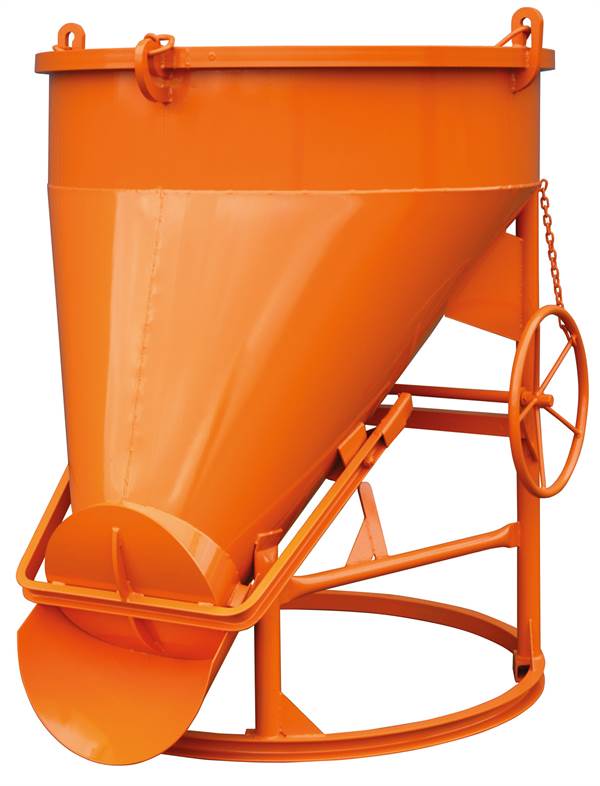 Silos za beton 1021.10H, 750l okrugli s okretnim kolom, Z30260