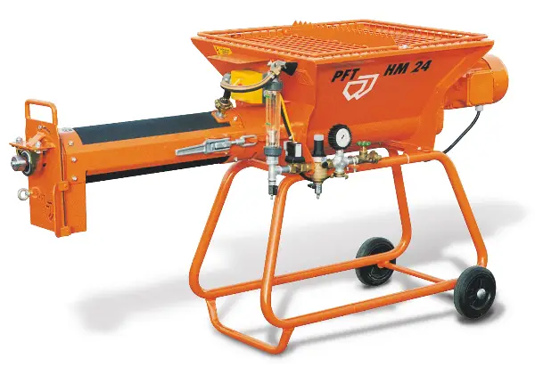 Protočni mešač PFT HM 24 s gumenom cevi za mešanje i izlaznom prirubnicom na skidanje 400V/3,3kW, Z00020357