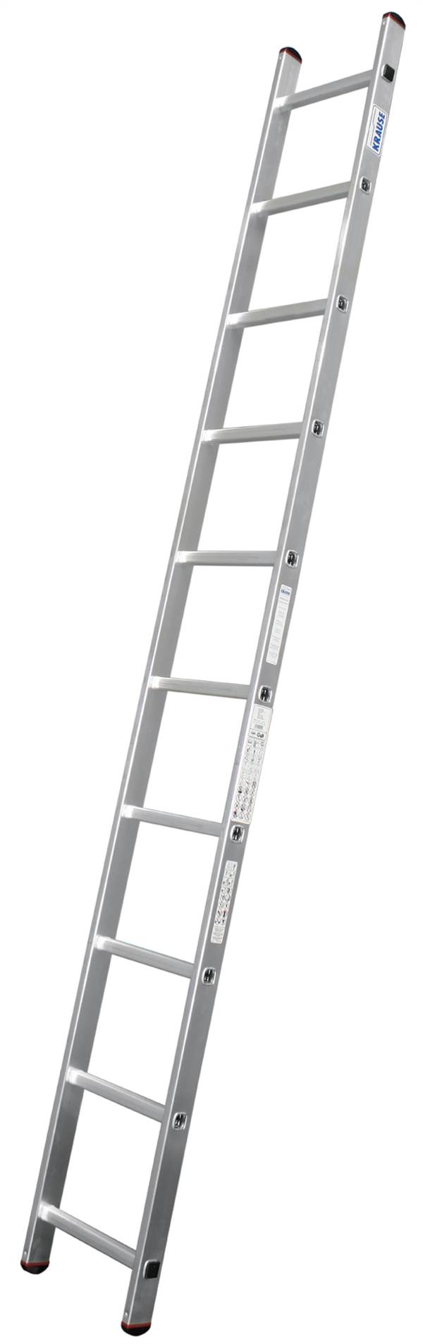 Merdevine za naslanjanje Alu KRAUSE® CORDA® 10 gazišta 2,80m, RV=3,75m,, Z010100