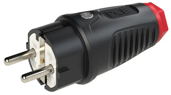 Šuko utikač TAURUS 2 gumeni 250V IP54 30kom/pak, Z0511-SR