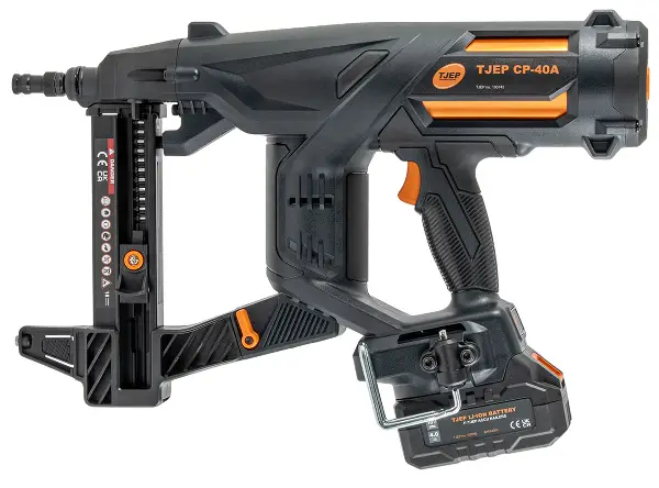 =81= Aku pištolj za zaakivanje eksera TJEP CP-40A 18V 4,0Ah Li-Ion sa 2 baterije, punjač, u koferu, Z100745