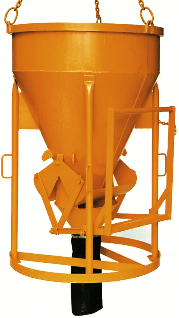 Silos za beton 1016.10, 750l cilindrično-konusnog oblika sa polugom, Z10640