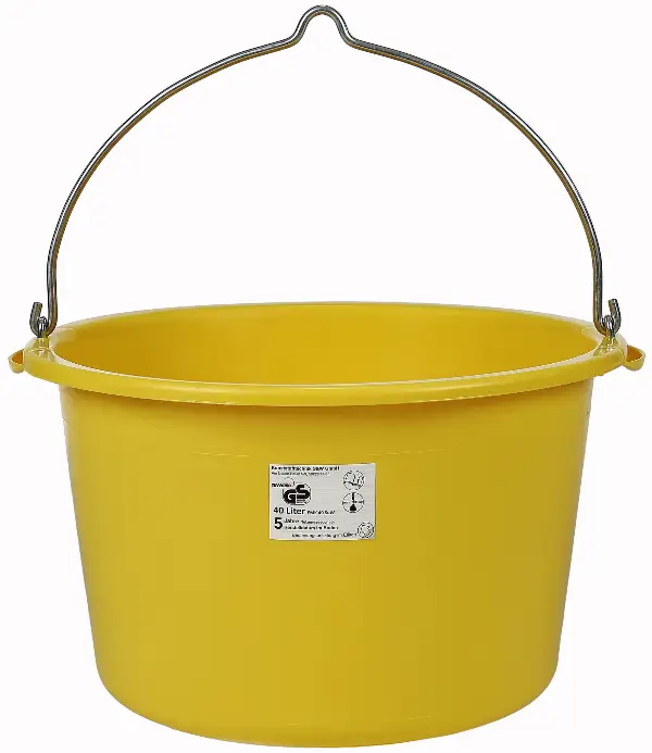 Građevinska kanta žuta 40 litara s ručkom 200kom/pal, Z1104026