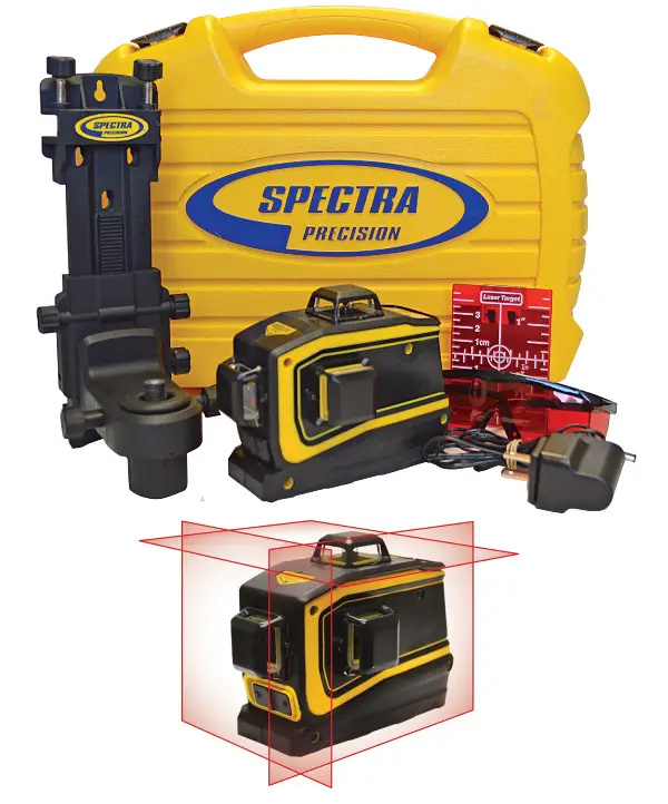 =81= Linijski laserr SPECTRA LT56 3-ravni s punjačem, ciljnom metom, naočarima u koferu, Z120056