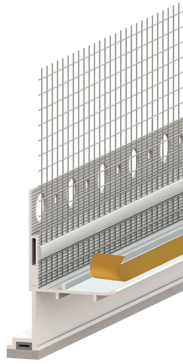 Priključni profil 3D flex s WDVS mrežicom 2,4m/štg 25štg/kart 21kart/pal, Z1224LO