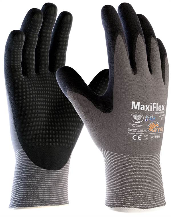 Radne rukavice AD-APT® MAXIFLEX® ENDURANCE 42-844, sivo/crne, EN 388, vel. 9, Z133509
