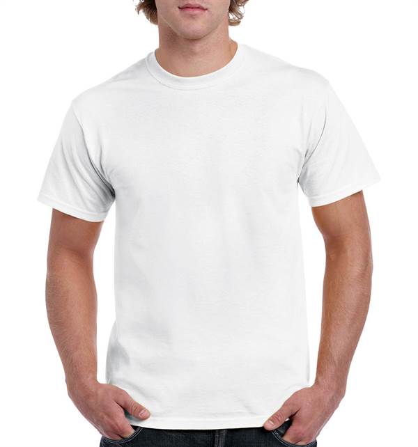 T-Shirt kratki rukav Gildan Heavy Cotton, bijela, 170 g/m², vel. XXL, Z18009WXXL