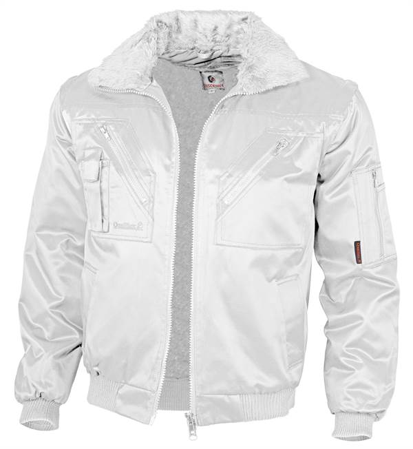 Pilotska jakna QUALITEX bijela, 265 g/m², vel. S, Z23611S