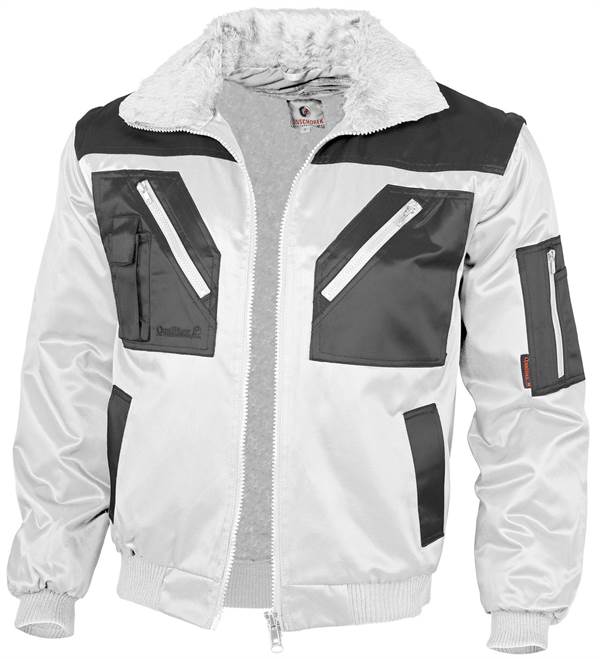 Pilotska jakna QUALITEX bijelo/siva, 265g/m², vel. XL, Z23669XL