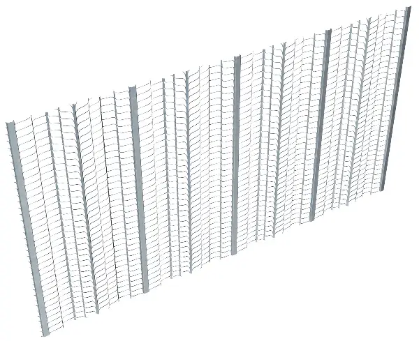 Metalna rešetka - nosač maltera 2,5x0,6m=1,50m²/ploča, visina žljeba 4mm, 20ploča/bunt, Z329900LO
