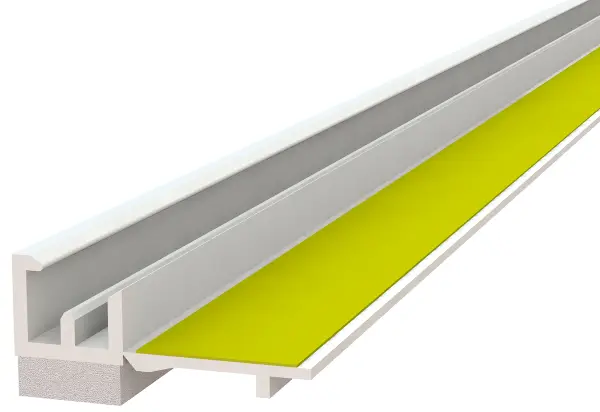 Letvica za žbukanje i zaštitu 8x8mm, brtva 3mm, 1,40m/štg, 30štg/kart, 50kart/pal, Z3314