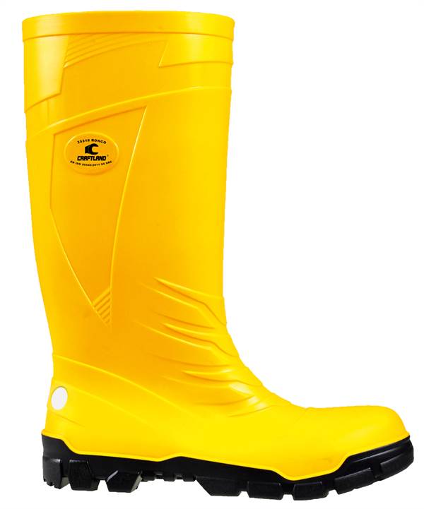 Radne čizme PVC RONCO CRAFTLAND® žute, EN ISO 20345 S5 SRC, vel. 44, Z3531044