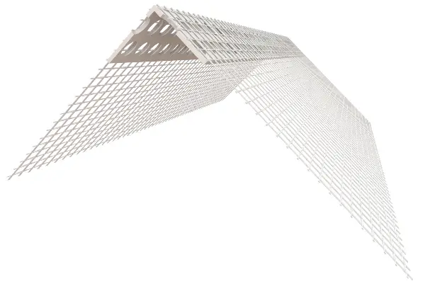 PVC ugaonik sa mrežicom 100x150mm 1 štanga = 2,5m/Sta, 100Sta/karton, 20karttona/paleta, Z4041